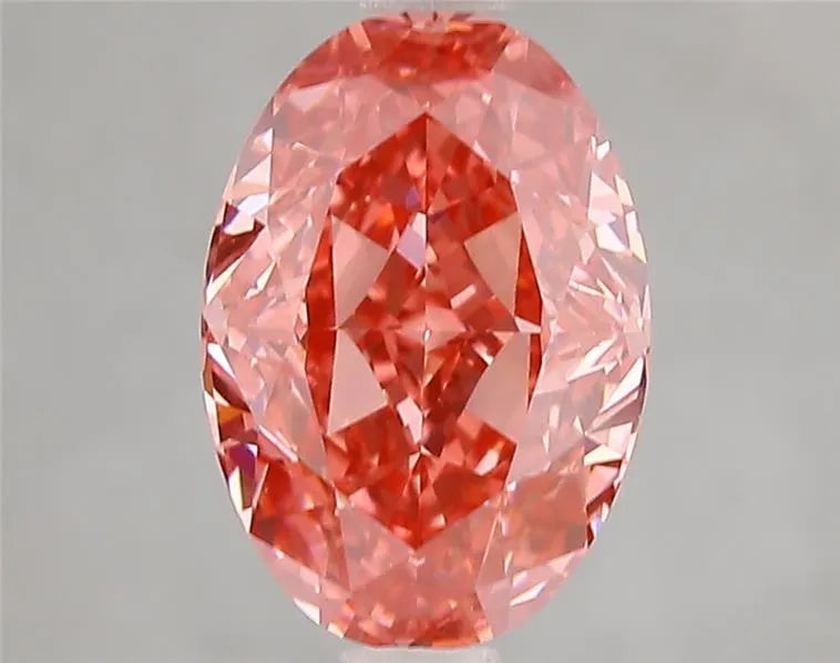 3.10ct Oval Lab Grown Diamond (Colour Fancy Vivid Pink, Clarity VS1, IGI Certified)