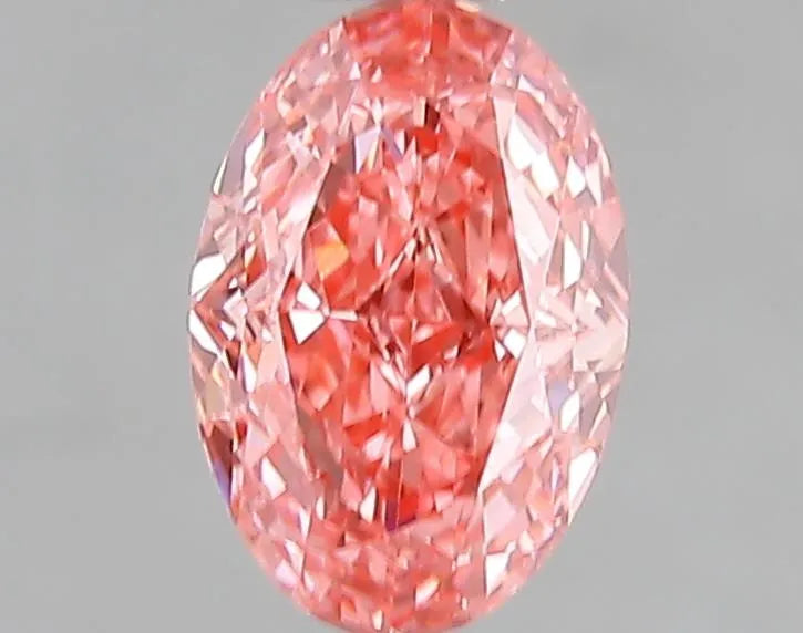 1.08ct Oval Lab Grown Diamond (Colour Fancy Vivid Pink, Clarity VS1, IGI Certified)