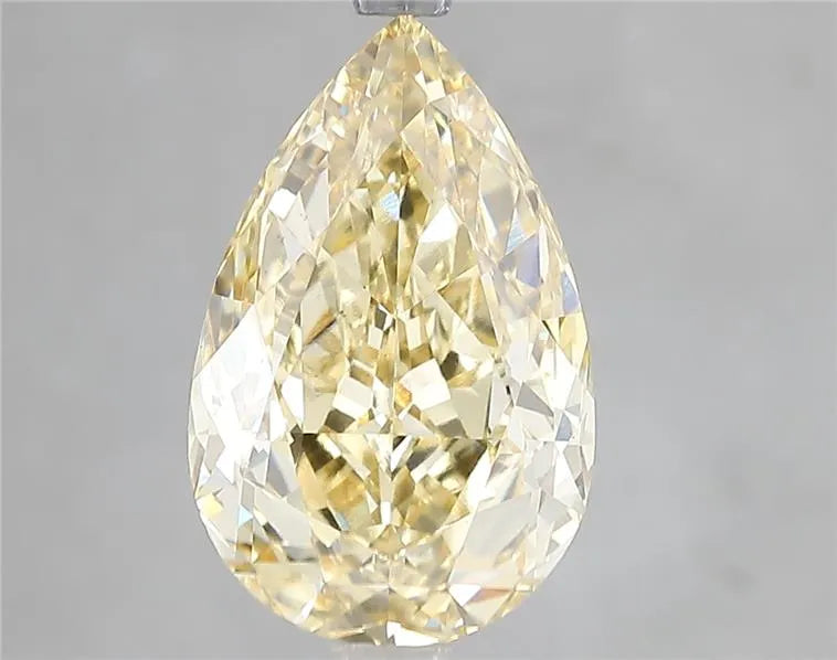 4.53ct Pear Lab Grown Diamond (Colour Fancy Intense Yellow, Clarity VVS2, Cut GD, IGI Certified)