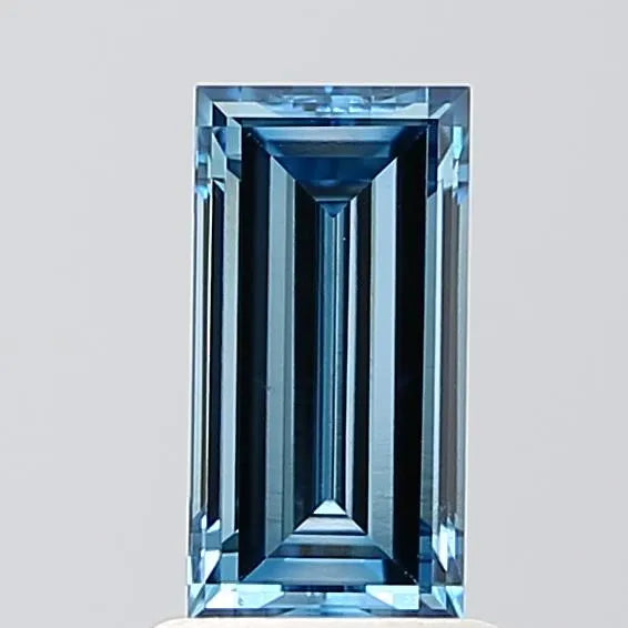 1.21ct Baguette Lab Grown Diamond (Colour Fancy Vivid Blue, Clarity VS1, IGI Certified)