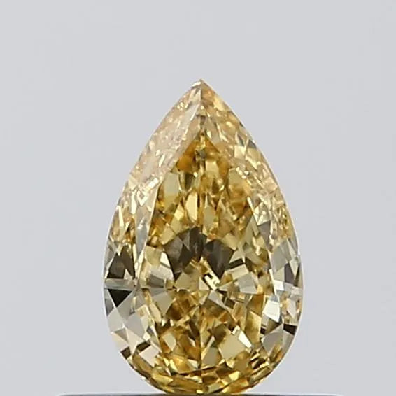 0.34ct Pear Lab Grown Diamond (Colour Fancy Intense Yellow, Clarity VS1, IGI Certified)