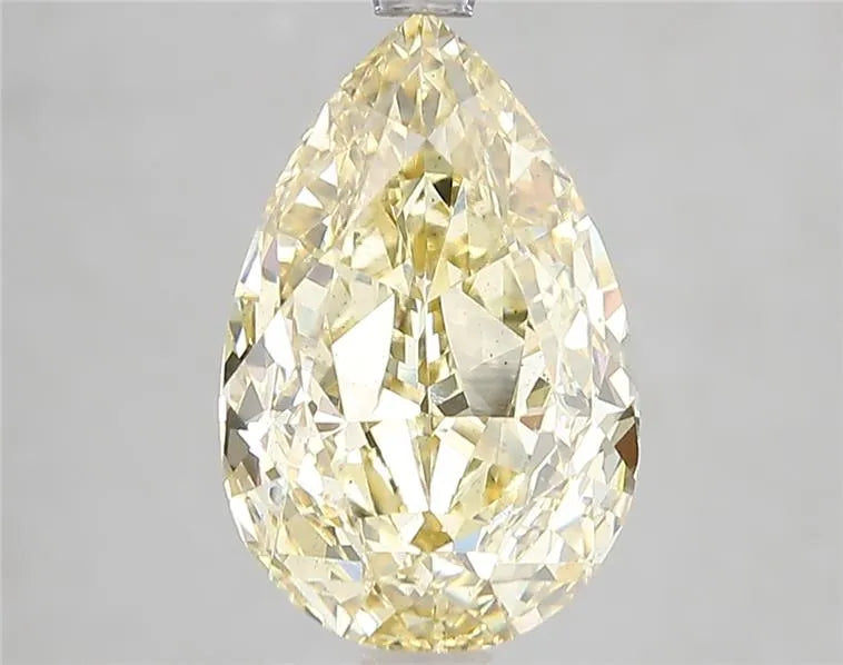 4.07ct Pear Lab Grown Diamond (Colour Fancy Intense Yellow, Clarity VS2, Cut GD, IGI Certified)