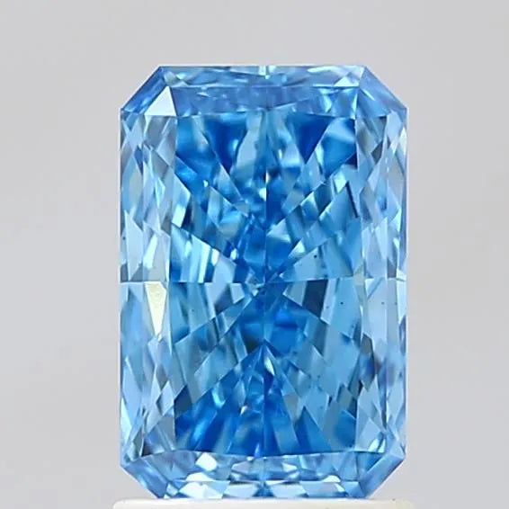 1.45ct Radiant Lab Grown Diamond (Colour Fancy Vivid Blue, Clarity VS2, IGI Certified)