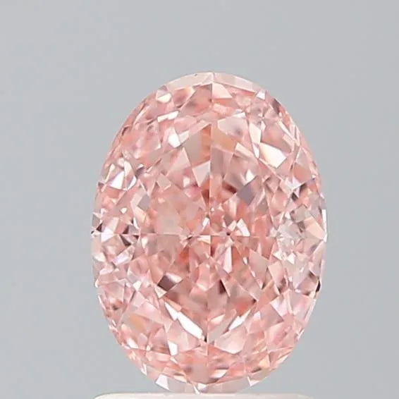 1.52ct Oval Lab Grown Diamond (Colour Fancy Vivid Pink, Clarity VVS2, IGI Certified)