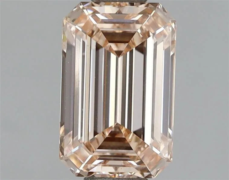 1.54ct Emerald Lab Grown Diamond (Colour Fancy Orange Pink, Clarity VS1, IGI Certified)