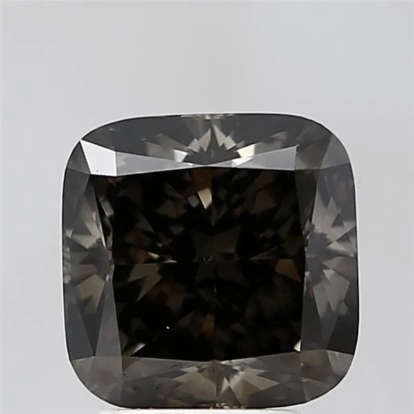 4.00ct Cushion modified Lab Grown Diamond (Colour Fancy Yellowish Gray, Clarity VVS2, IGI Certified)
