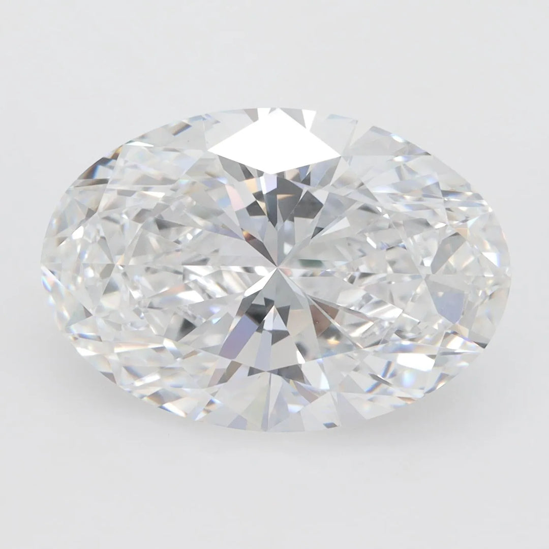 5.06ct Oval Lab Grown Diamond (Colour D, Clarity VVS2, GIA Certified)