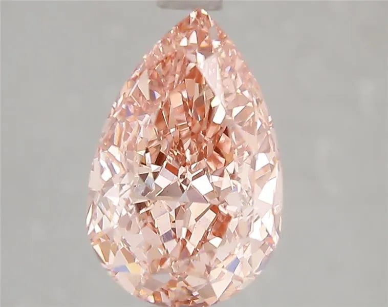 3.02ct Pear Lab Grown Diamond (Colour Fancy Vivid Pink, Clarity VS1, IGI Certified)