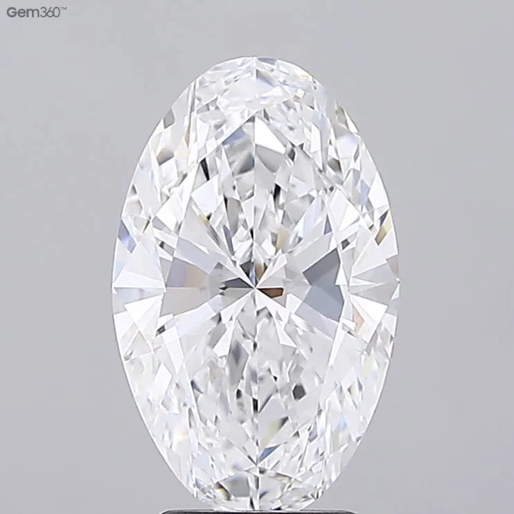 3.51ct Oval Lab Grown Diamond (Colour E, Clarity VVS2, IGI Certified)