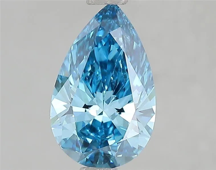1.50ct Pear Lab Grown Diamond (Colour Fancy Vivid Blue, Clarity VVS2, IGI Certified)