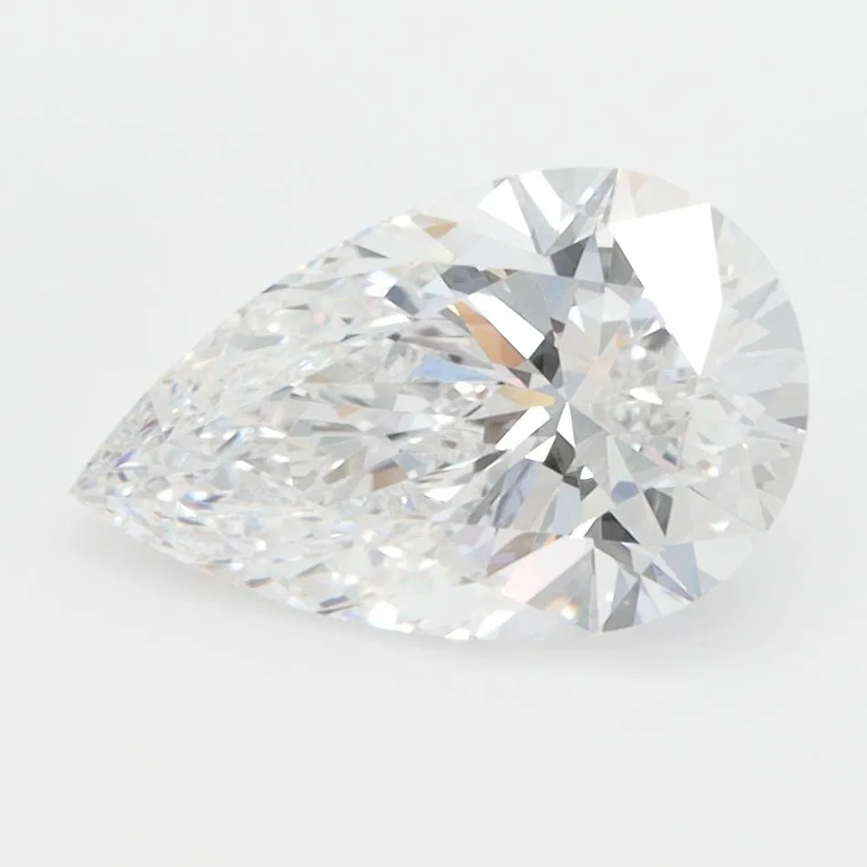 2.00ct Pear Lab Grown Diamond (Colour D, Clarity VVS2, GIA Certified)