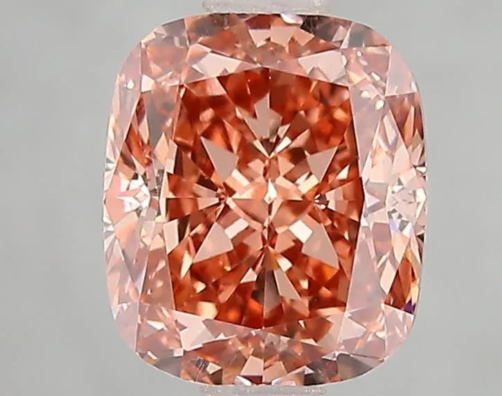 2.07ct Cushion modified Lab Grown Diamond (Colour Fancy Vivid Brown Orange, Clarity VVS2, IGI Certified)