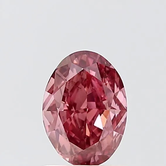 1.00ct Oval Lab Grown Diamond (Colour Fancy Vivid Pink, Clarity VS2, IGI Certified)