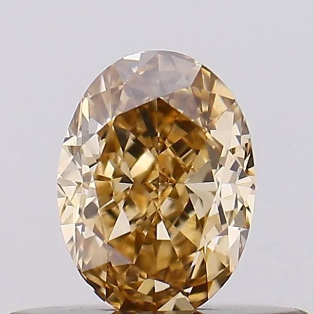 0.38ct Oval Lab Grown Diamond (Colour Fancy Brown, Clarity VS1, IGI Certified)