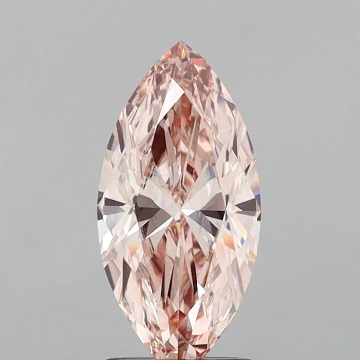 1.41ct Marquise Lab Grown Diamond (Colour Fancy Brownish Pink, Clarity VS1, IGI Certified)