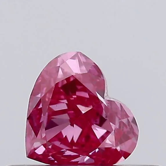 0.29ct Heart Lab Grown Diamond (Colour Fancy Vivid Pink, Clarity VS1, IGI Certified)