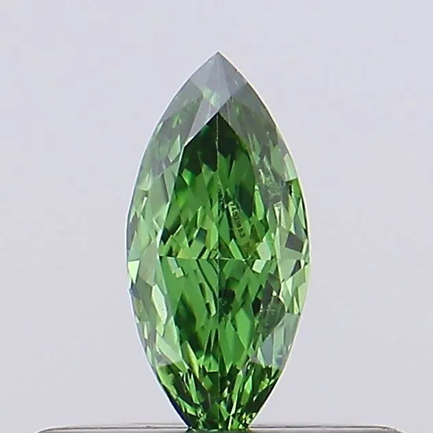 0.15ct Marquise Lab Grown Diamond (Colour Fancy Vivid Green, Clarity VVS2, IGI Certified)