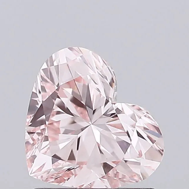 1.00ct Heart Lab Grown Diamond (Colour Fancy Intense Pink, Clarity VVS2, IGI Certified)