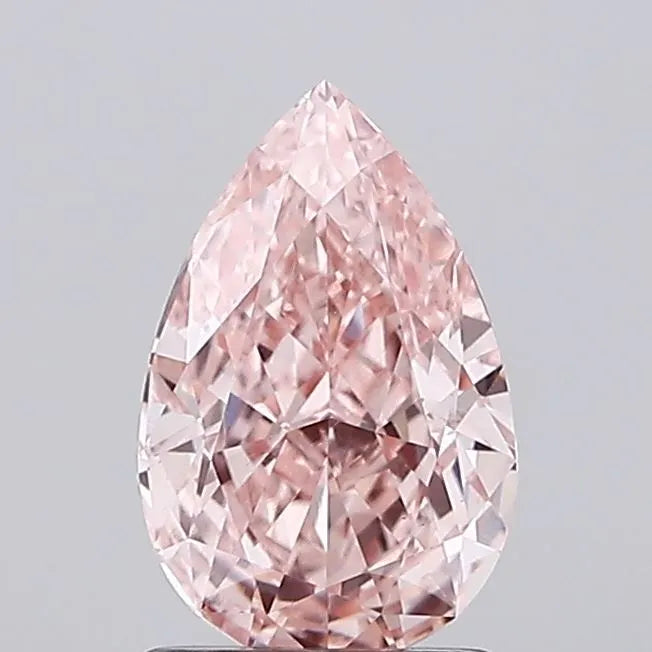 1.52ct Pear Lab Grown Diamond (Colour Fancy Intense Pink, Clarity VVS2, IGI Certified)