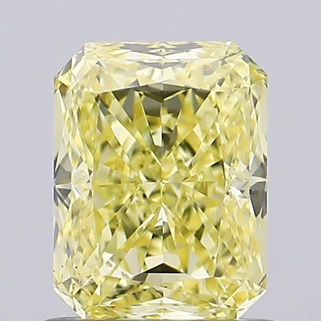 0.86ct Radiant Lab Grown Diamond (Colour Fancy Intense Yellow, Clarity SI1, IGI Certified)