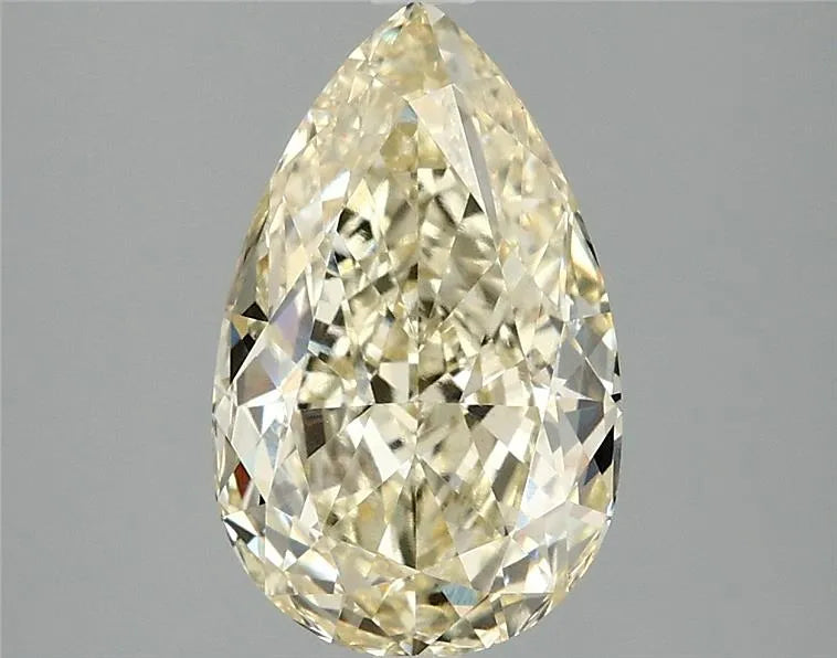 3.02ct Pear Lab Grown Diamond (Colour Fancy Yellow, Clarity VVS2, IGI Certified)