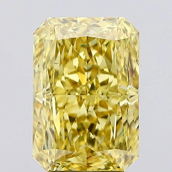 3.75ct Radiant Lab Grown Diamond (Colour Fancy Vivid Yellow, Clarity VS1, IGI Certified)