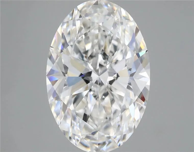 5.32ct Oval Lab Grown Diamond (Colour F, Clarity VVS2, IGI Certified)