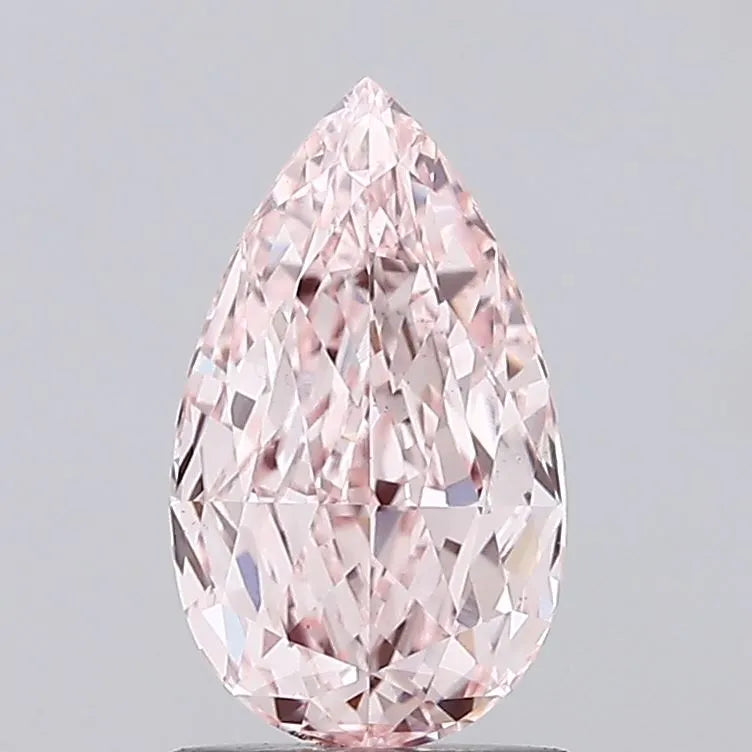 1.52ct Pear Lab Grown Diamond (Colour Fancy Pink, Clarity VS1, IGI Certified)