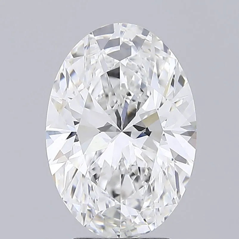 3.90ct Oval Lab Grown Diamond (Colour D, Clarity VVS2, IGI Certified)