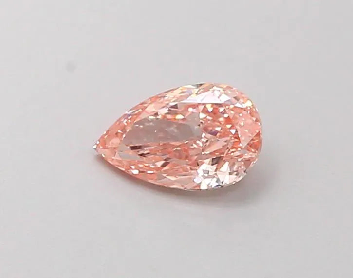 0.29ct Pear Lab Grown Diamond (Colour Fancy Vivid Brownish Pink, Clarity VS1, IGI Certified)