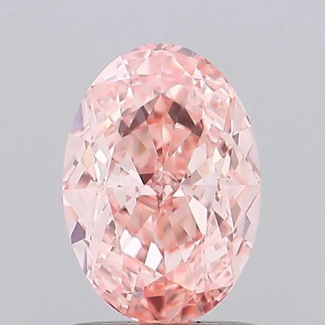 1.10ct Oval Lab Grown Diamond (Colour Fancy Vivid Pink, Clarity VS1, IGI Certified)