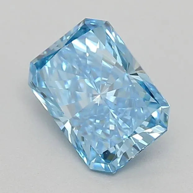 0.50ct Radiant Lab Grown Diamond (Colour Fancy Vivid Blue, Clarity VVS2, IGI Certified)