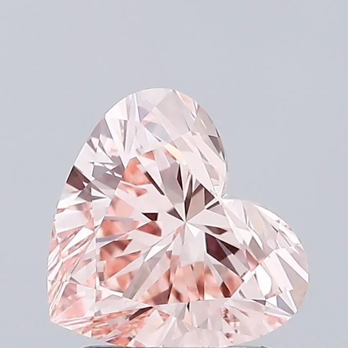 1.34ct Heart Lab Grown Diamond (Colour Fancy Intense Pink, Clarity VVS2, IGI Certified)
