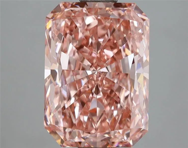 3.02ct Radiant Lab Grown Diamond (Colour Fancy Vivid Pink, Clarity VVS2, IGI Certified)