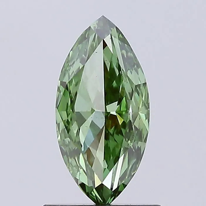 1.00ct Marquise Lab Grown Diamond (Colour Fancy Vivid Green, Clarity VS1, IGI Certified)