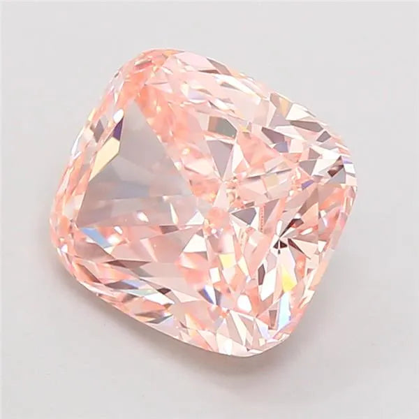 3.00ct Cushion modified Lab Grown Diamond (Colour Fancy Intense Pink, Clarity VVS2, IGI Certified)