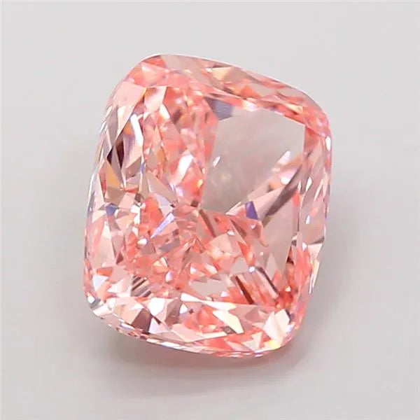 3.00ct Cushion modified Lab Grown Diamond (Colour Fancy Vivid Pink, Clarity VS1, IGI Certified)