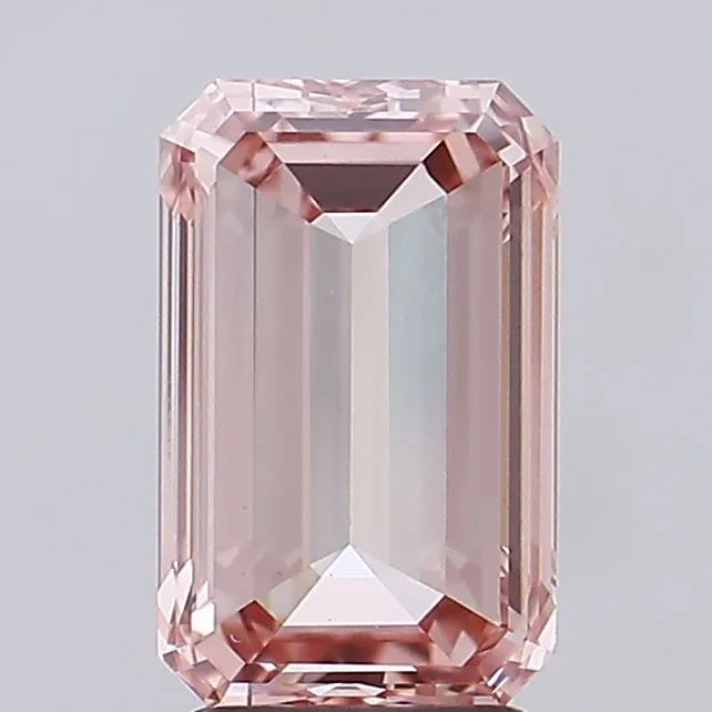 3.00ct Emerald Lab Grown Diamond (Colour Fancy Intense Pink, Clarity VS1, IGI Certified)