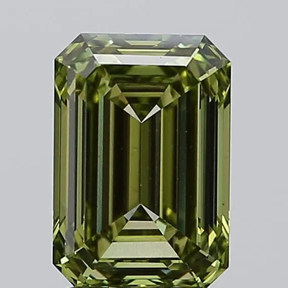 3.00ct Emerald Lab Grown Diamond (Colour Fancy Vivid Green, Clarity VS2, IGI Certified)
