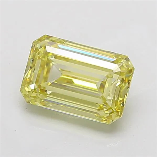3.00ct Emerald Lab Grown Diamond (Colour Fancy Yellow, Clarity VVS2, IGI Certified)