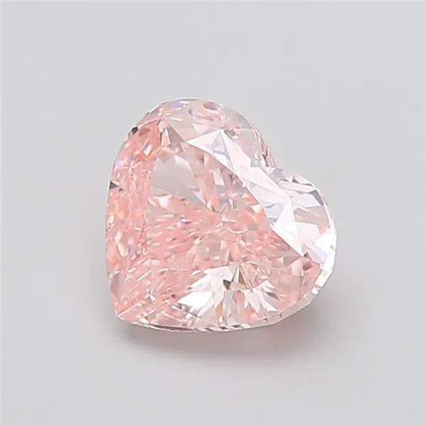 3.00ct Heart Lab Grown Diamond (Colour Fancy Intense Pink, Clarity VVS2, IGI Certified)