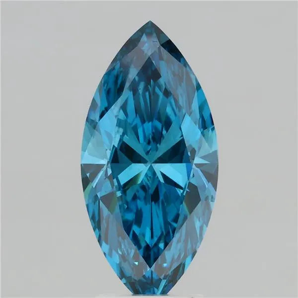 3.00ct Marquise Lab Grown Diamond (Colour Fancy Vivid Blue, Clarity VS2, IGI Certified)