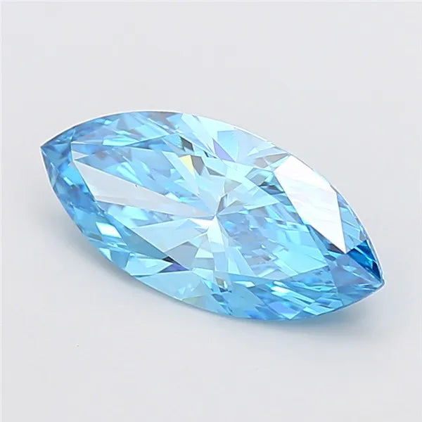 3.00ct Marquise Lab Grown Diamond (Colour Fancy Vivid Blue, Clarity VVS2, IGI Certified)