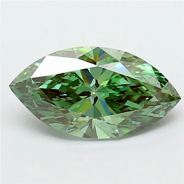 3.00ct Marquise Lab Grown Diamond (Colour Fancy Vivid Green, Clarity VVS2, IGI Certified)