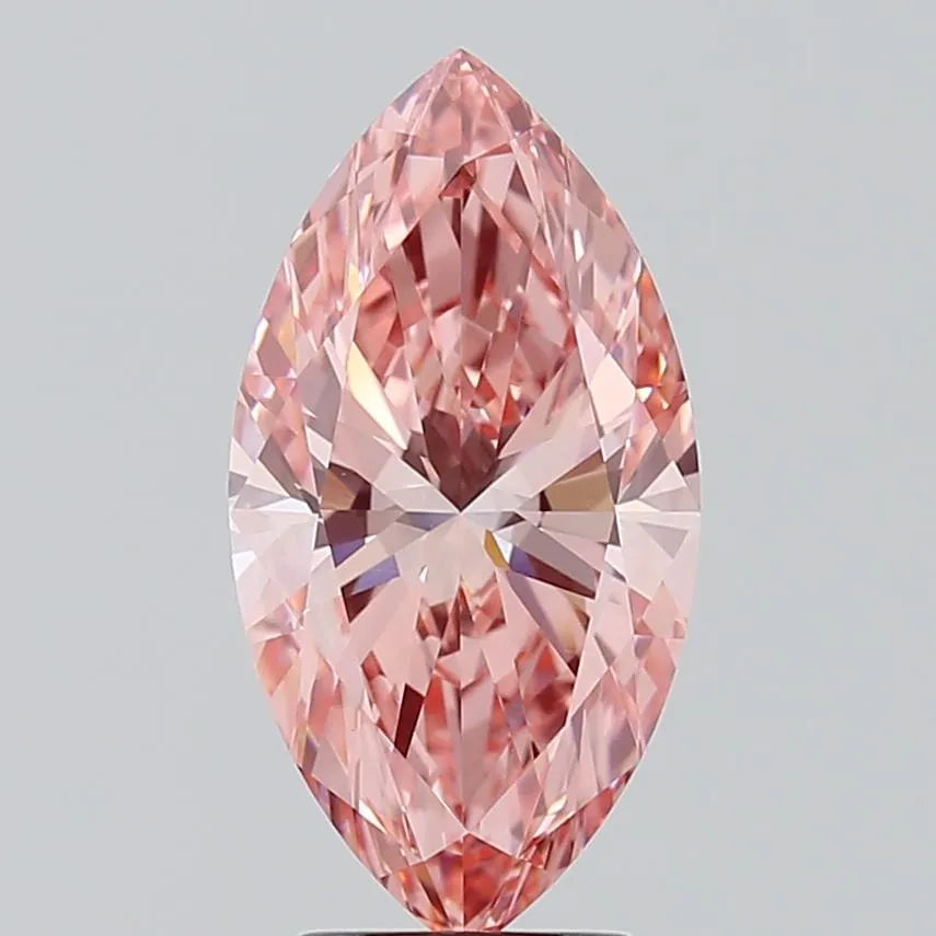 3.00ct Marquise Lab Grown Diamond (Colour Fancy Vivid Pink, Clarity VVS2, IGI Certified)