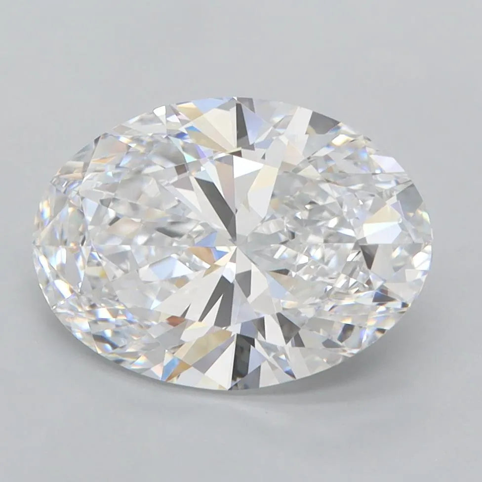 3.00ct Oval Lab Grown Diamond (Colour D, Clarity FL, IGI Certified)
