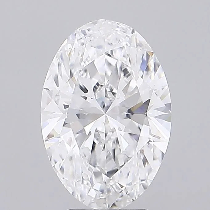 3.00ct Oval Lab Grown Diamond (Colour D, Clarity VVS1, IGI Certified)