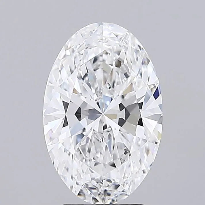 3.00ct Oval Lab Grown Diamond (Colour D, Clarity VVS1, IGI Certified)