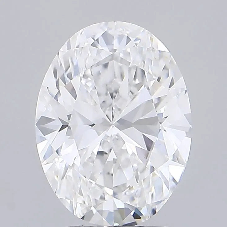 3.00ct Oval Lab Grown Diamond (Colour D, Clarity VVS2, IGI Certified)