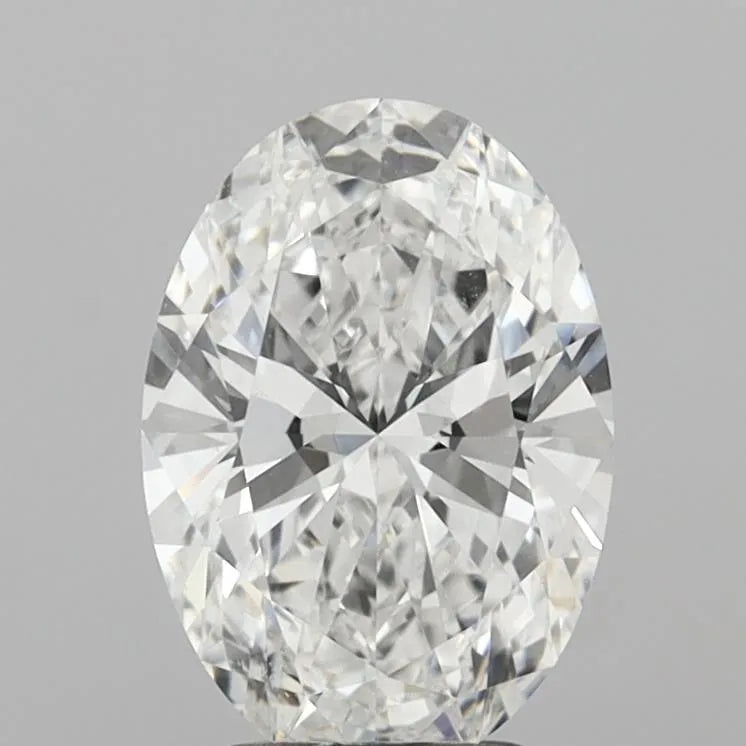 3.00ct Oval Lab Grown Diamond (Colour E, Clarity VVS2, IGI Certified)